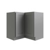 CNC CABINETRY Luxor 36" Lazy Susan Corner Cabinet, Right Hinge Shaker Misty Grey L03-CAR36R