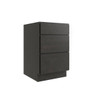 CNC CABINETRY Luxor 12" 3-Drawer Base Cabinet, Ada Height, Shaker Smoky Grey L02-DB12-HA