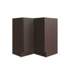 CNC CABINETRY Luxor 33" Lazy Susan Corner Cabinet, Left Hinge, Shaker Espresso L11-CAR33L