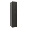 CNC CABINETRY Utility Cabinet, 3 Pull Out, Right, 18"W X 96"H, Shaker Smoky Grey L02-UC1824X96R-POS3