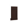 CNC CABINETRY Luxor 36" Diagonal Corner Sink Floor, Shaker Espresso L11-CSFFL36