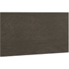 CNC CABINETRY Luxor Vanity End Skin, 0.25"W X 34.5"H X 20.25"D Shaker Smoky Grey L02-FSV