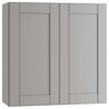 Mill's Pride Richmond Shaker Rta Wall Cabinet Double, Vesuvius Gray, 24"X30"X12" W2430-RVG