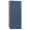 Mill's Pride Richmond Shaker Rta Wall Cabinet Single, Valencia Blue, 15"X30"X12" W1530-RVB