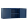 Mill's Pride Richmond Shaker Rta Wall Laundry Cabinet, Valencia Blue 60"X23"X12" W6023-RVB