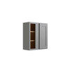 CNC CABINETRY Luxor Blind Wall Cabinet, 27"W X 30"H X 12"D, Shaker Misty Grey L03-BLW27/3030