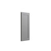 CNC CABINETRY Luxor 1-Door Wall End Cabinet, 12"Wx42"Hx12"D, Shaker Misty Grey L03-WEC1242