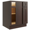 CNC CABINETRY Luxor Blind Wall Cabinet, 36"W X 36"H X 12"D, Shaker Espresso L11-BLW36/3936