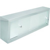 Seasons 24w X 8"H Stainless Steel Cosmetic Box With Sliding Plastic Doors