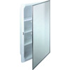 Seasons 16w X 26"H Recessed Steel Body Mirrored Medicine Cabinet With Plastic Shelves