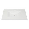 Modular Vanity Tops 31x22" Solid White Marble Bathroom Vanity Sink Top And Bowl