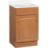 Seasons 18 In. W X 35 In. H X 16 In. D Bathroom Vanity Cabinet With Top, Oak