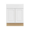 Hampton Bay 27in. W X 34.5in. H X 24in. D Hampton Raised Panel Assembled Base Cabinet With Drawer, Satin White
