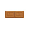Hampton Bay 30in. W X 12in. H X 12in. D Hampton Raised Panel Assembled Wall Cabinet, Medium Oak
