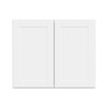 Hampton Bay 36in. W X 30in. H X 12in. D Shaker Assembled Wall Cabinet, Satin White