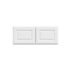Hampton Bay 30in. W X 12in. H X 12in. D Hampton Raised Panel Assembled Wall Cabinet, Satin White