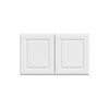 Hampton Bay 30in. W X 18in. H X 12in. D Hampton Raised Panel Assembled Wall Cabinet, Satin White