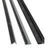Palisade 94" Vinyl Backsplash Accessory Trim Kit, Black Ice, Package Of 6