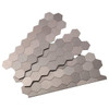 Aspect Metal 4 X 11.5 In. Peel-And-Stick Honeycomb Backsplash (Stainless) (3-Pack)