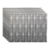Fasade 18x24 Rib Backsplash Panel, Crosshatch Silver, Package Of 5
