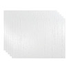 Fasade 18x24 Rain Backsplash Panel, Gloss White, Package Of 5