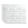 Fasade 18x24 Vista Backsplash Panel, Matte White, Package Of 5