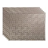 Fasade 18x24 Terrain Backsplash Panel, Brushed Nickel, Package Of 5