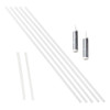 Fasade Backsplash Accessory Kit, Matte White