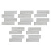 Aspect Metal Collage Backsplash Tile, Peel & Stick, Roman Slab, Package Of 5