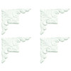 Mirredge Décor Corner Plates (Dove White) (40-Pack)
