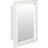 American Pride 16w X 22"H White Wood Frame Recessed Mount Medicine Cabinet