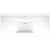 Swan White Contour Solid Surface Single Bowl Vanity Top 22" X 49"