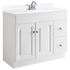 Design House Wyndham 36 In. W X 21 In. D Unassembled Vanity Cabinet Only, White