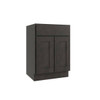 CNC CABINETRY Luxor Vanity Base Cabinet, 36"W X 34.5"H X 21"D, Shaker Smoky Grey