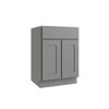 CNC CABINETRY Luxor Vanity Base Cabinet, 42"W X 34.5"H X 21"D, Shaker Misty Grey
