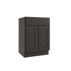 CNC CABINETRY Luxor Vanity Base Cabinet, 27"W X 34.5"H X 21"D, Shaker Smoky Grey
