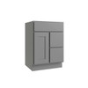 CNC CABINETRY Luxor 2-Door Vanity Cabinet, 24"Wx34.5"Hx21"D, Shaker Misty Grey