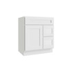 CNC CABINETRY Luxor 2-Door Vanity Cabinet, 5-Pc, 30"Wx34.5"Hx21"D Shaker White