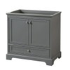 Wyndham Deborah Dark Gray Single Bath Vanity,without Countertop,sink, Mirror