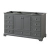 Wyndham Deborah Dark Gray Single Bath Vanity,without Countertop,sink And Mirror
