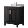 Wyndham Daria Dark Espresso Single Bathroom Vanity 30" With Countertop & Sink