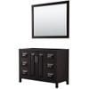 Wyndham Daria Dark Espresso Single Bath Vanity 48" With 46" Mirror