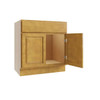 CNC CABINETRY 30" W 2 Door Vanity Sink Base Cabinet, Country Oak