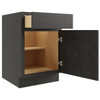 CNC CABINETRY 18" W 1 Door Base Cabinet R, Luxor Smoky Grey