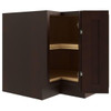 CNC CABINETRY Lazy Susan Corner Base Cabinet (L), Luxor Espresso