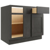CNC CABINETRY 36/39 Blind Base Cabinet L, Luxor Smoky Grey