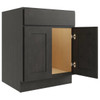 CNC CABINETRY Luxor Smoky Grey Sink Base Cabinet 24w X 34.5h