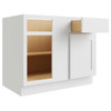 CNC CABINETRY 45 X 34.5 In. Luxor Left Blind Base Cabinet (White)