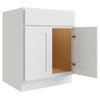 CNC CABINETRY Luxor White Sink Base Cabinet 24w X 34.5h