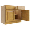 CNC CABINETRY Country Oak Sink Base Cabinet 42w X 34.5h